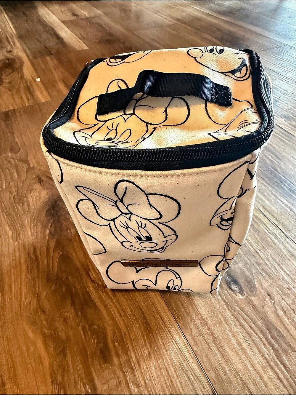 Petunia pickle bottom Disney Minnie Mouse insulated diaper bag in Cream & Black